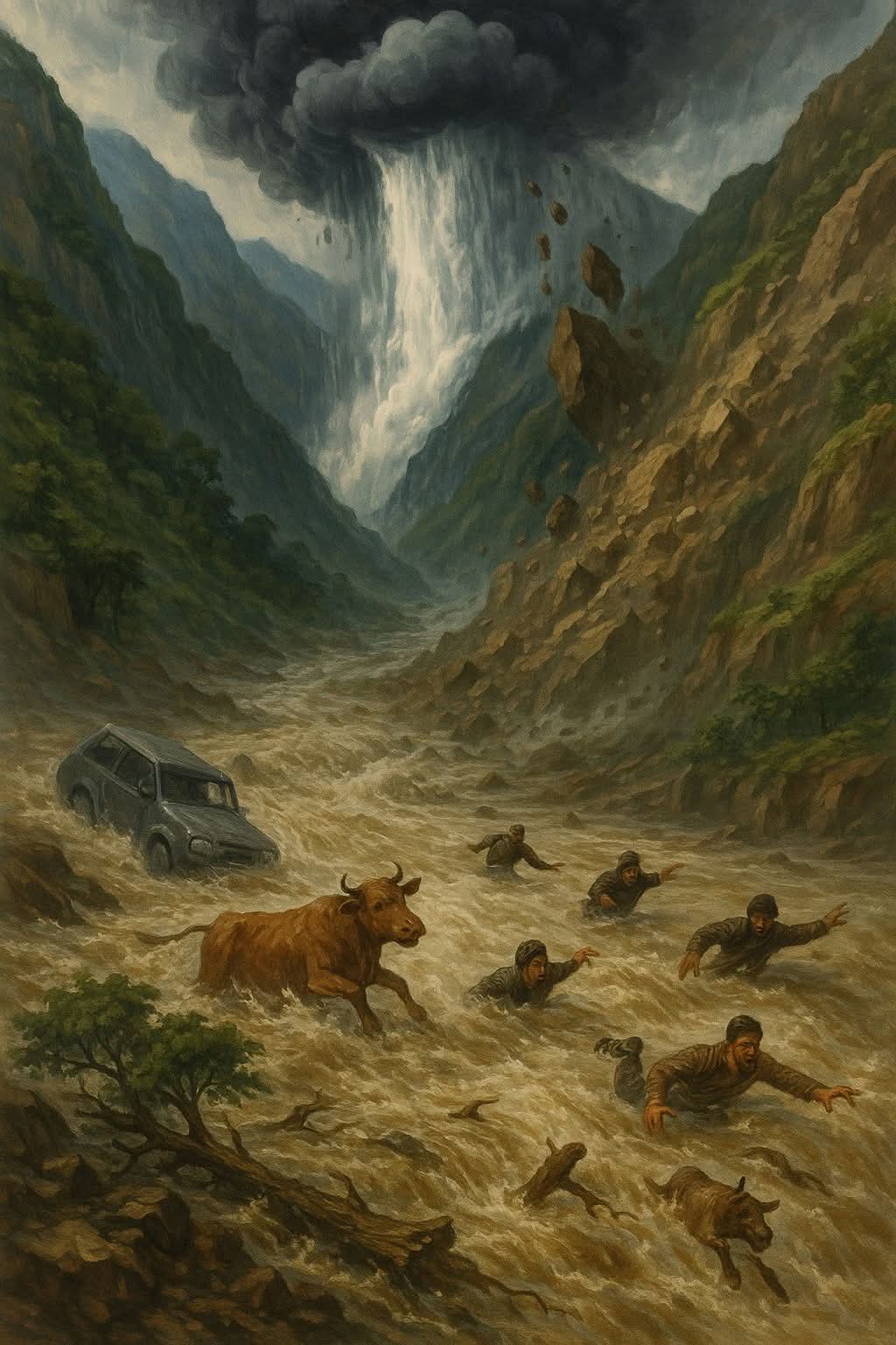 हिमाचल में मॉनसून का तांडवः 3 लोगों की मौत, 10 पुल और कई गाड़ियां बहीं, लोगों ने जागकर काटी रात, कई जिलों में दहशत