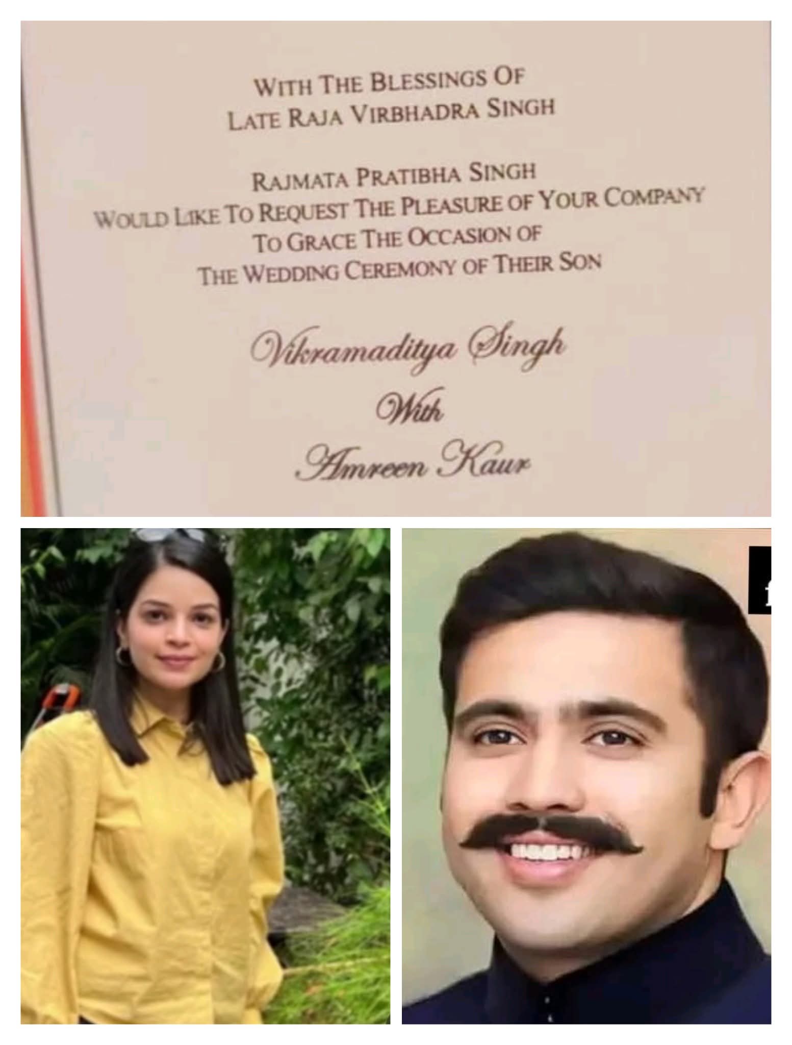 लोक निर्माण मंत्री विक्रमादित्य सिंह 22 सितम्बर को रचाएंगे शादी, चंडीगढ़ में होगा रिसेप्शन