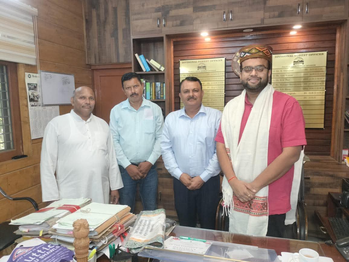 ग्राम पंचायत कोटड़ी व्यास ने डीएफओ ऐश्वर्या राज को दी शुभकामनाएं